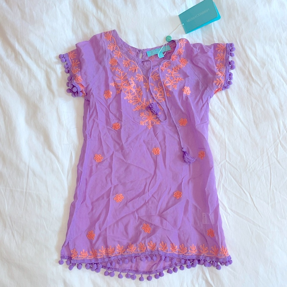 NWT Melissa Odabash Toddler “Baby Sophia” Beach Cover Up in Lavender SZ 4